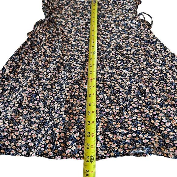 American Eagle Floral Tank Mini Dress Womens Sz. Medium Laced Sides Sundress NWT - Picture 9 of 13